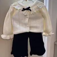 女宝小香风毛衣两件套