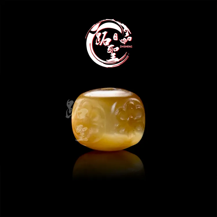 8MM金虎眼格桑花方珠单珠文玩椰蒂手串手链配饰配珠顶珠散珠