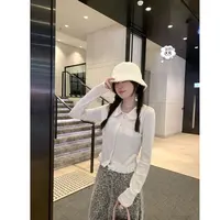许愿池少女 早秋娃娃领甜美系氛围感花边针织衫Y1775