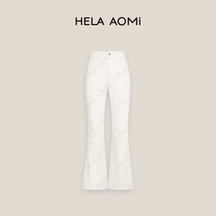 HELA AOMI “长腿微喇白牛”微喇高腰显瘦牛仔裤CY5CM62568