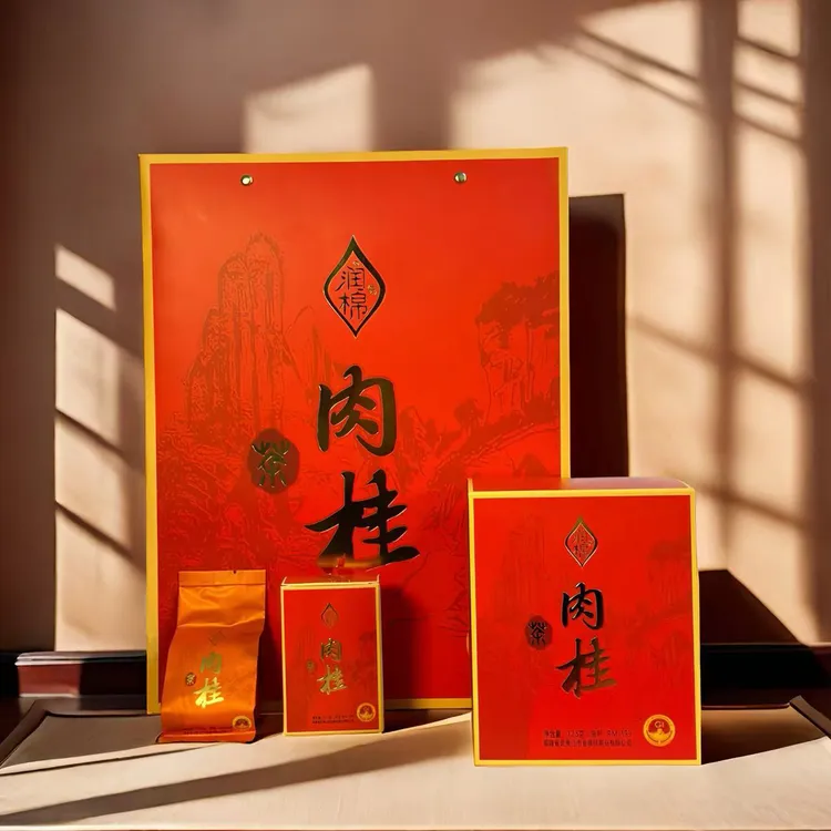 福建武夷山润棉肉桂岩茶果香肉桂礼盒装送礼高端大气