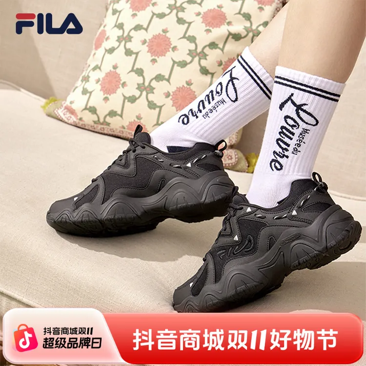 【猫爪4代】FILA斐乐情侣鞋多巴胺夏季运动休闲老爹鞋男女美式鞋子