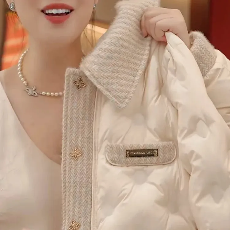 2025新款时尚气质高端上档次棉服保暖休闲通勤风时尚保暖外套