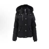 【黑色多多专属】MOOSE KNUCKLES小剪刀 3Q系列 FW21 合身连帽含羽绒服 美（黑色）