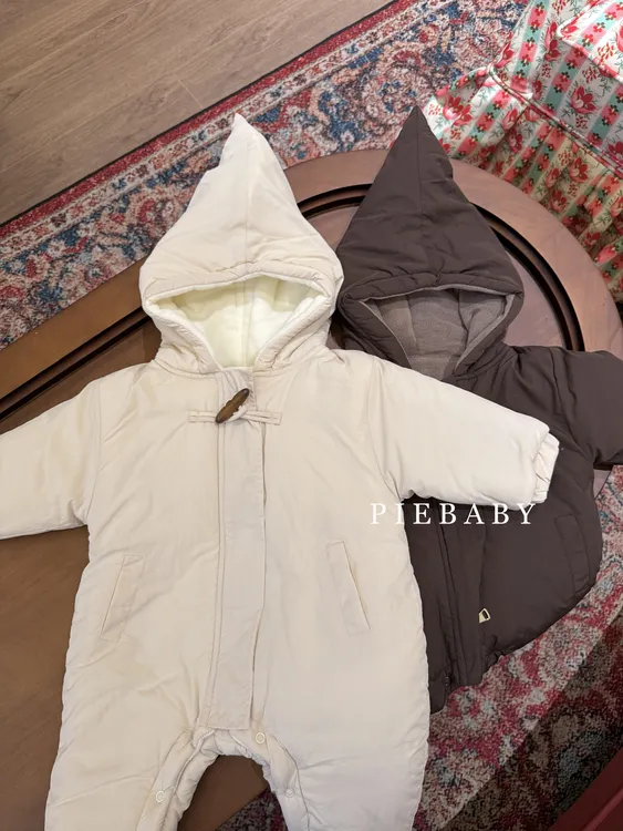 Pie baby北欧风精灵帽棉服宝宝冬装洋气婴儿棉衣连体衣加厚外出服