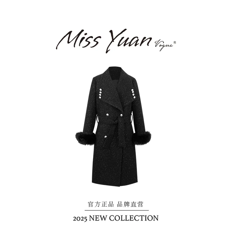 M.Y媛总 2025冬季新款白鸭绒千金气质风外套MY2775D