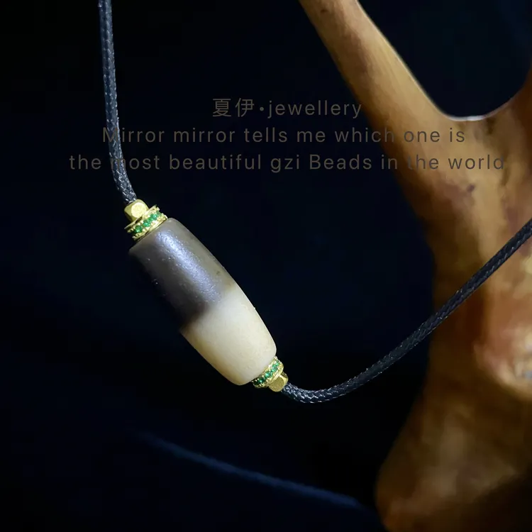 藏系台工艺线珠玛瑙珠 尺寸28mm＋