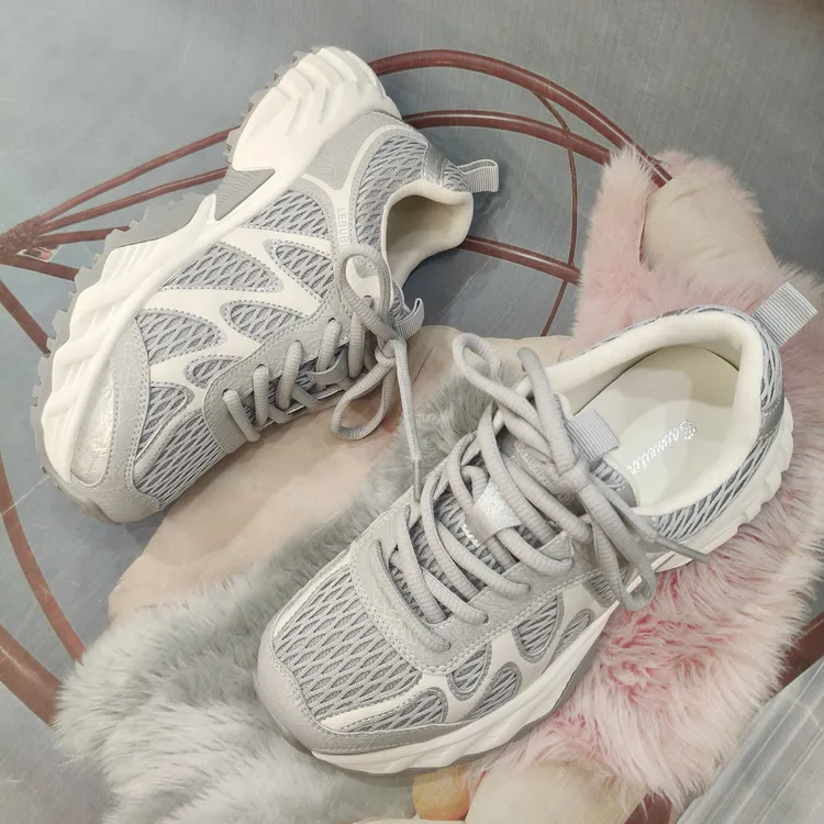 厚底老爹鞋新款冬款百搭双网面运动跑鞋休闲鞋