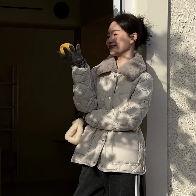 HELA AOMI “蒙家腰带鹅”90白鹅绒一手长腰带收腰羽绒服CY5DC64432