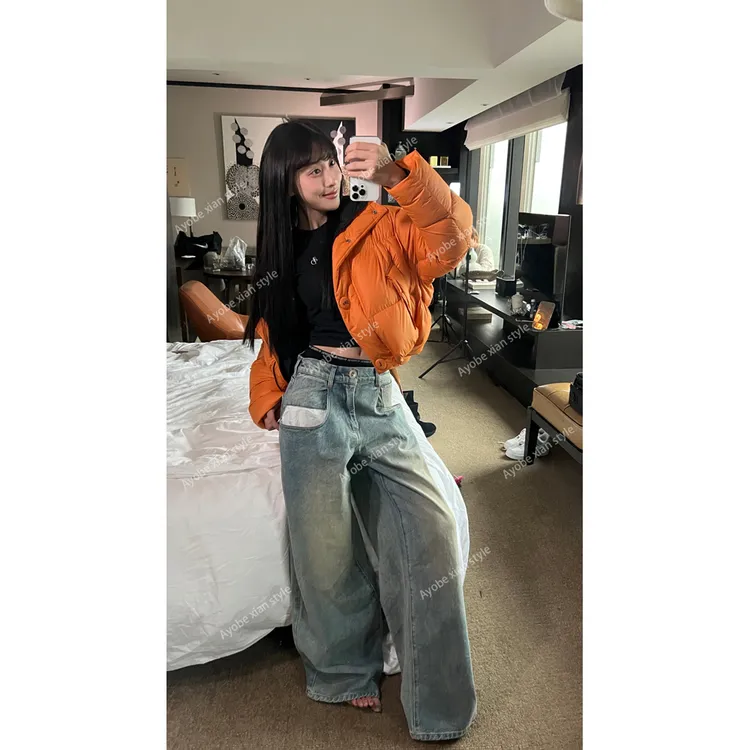 【AYOBE】小贤 冬季辨识度轻量泡芙蓬松休闲风90白鸭绒外套