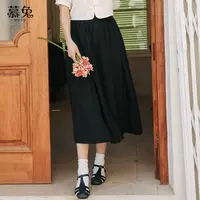 高腰显瘦a字半身裙女2023夏季新款设计感小个子中长款百褶裙