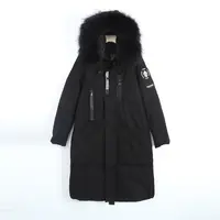 T-Y0020滑雪加厚男女同款冬季棉服情侣款中长款连帽大毛领女款