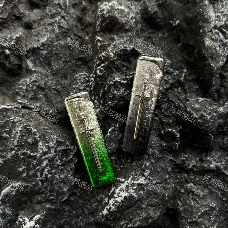 BANG原创新款立体冰花渐变防风绿焰便携打火机高级礼物1