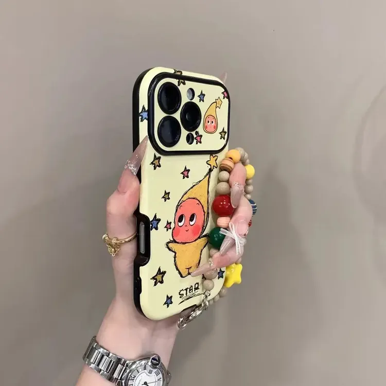 趣味涂鸦星星人卡通适用苹果17ProMax手机壳iphone15新16pro女13