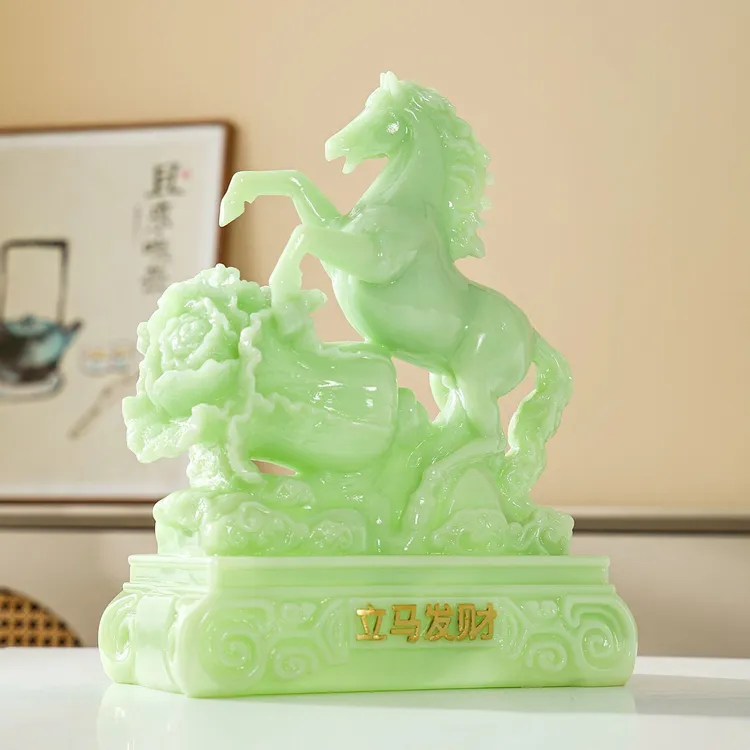 马上发财马到成功创意生肖马高档摆件客厅办公室装饰乔迁礼品大号