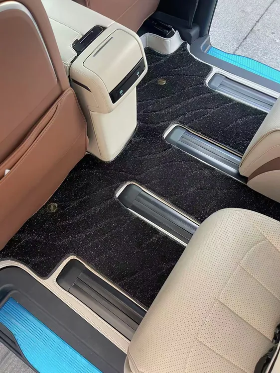 适用于比亚迪夏汽车皮革脚垫七座专车专用汽车脚垫内饰改装配件