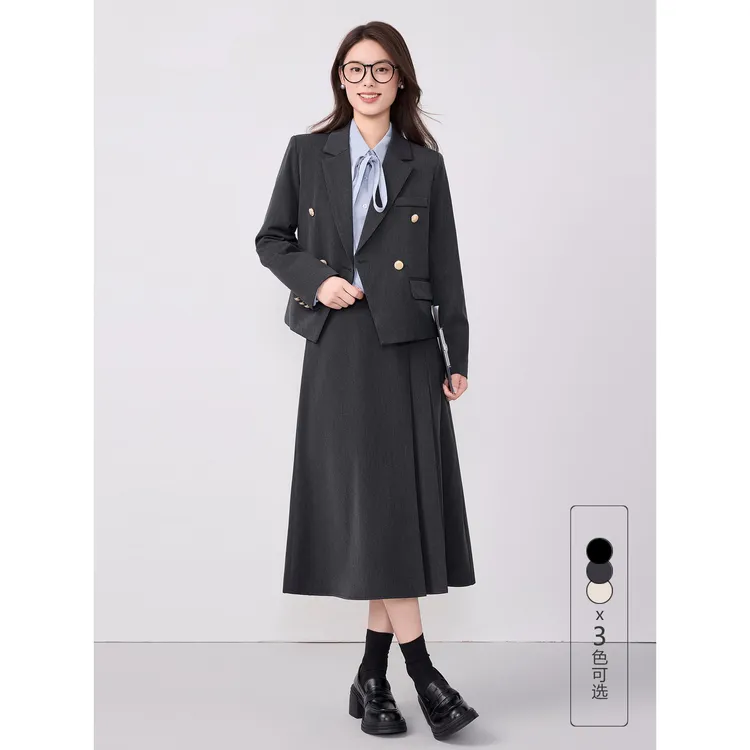 秋冬小西装外套女2026新款职业洋气裙气质面试正装短款西服高级感
