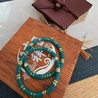 【武当发货·师门自制】绿*石手串高瓷玉化手串首饰编织