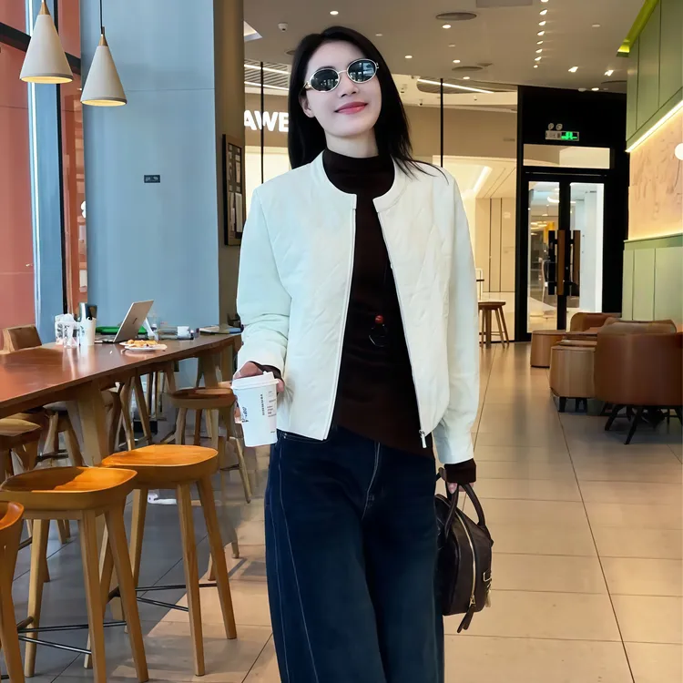 【首尔假日】Mayya Plus麦芽定制秋冬气质显瘦流光风女外套32546201