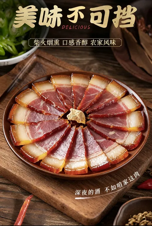 涟石黑土猪烟熏腊肉农家土猪老腊肉可做火锅食材礼品前腿肉五花肉