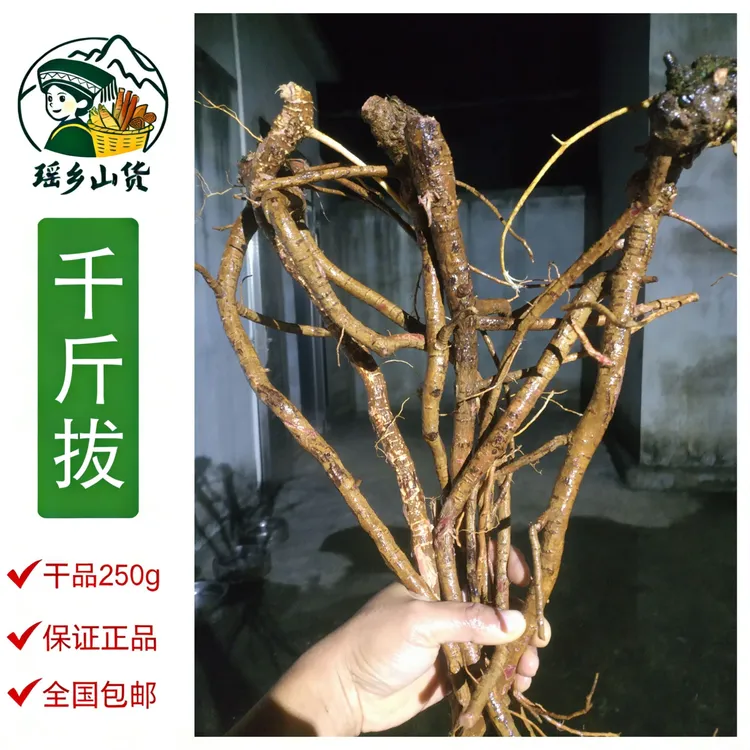广西大瑶山正宗红皮大叶千斤拔无硫自然晾晒 250g 煲汤干货包邮