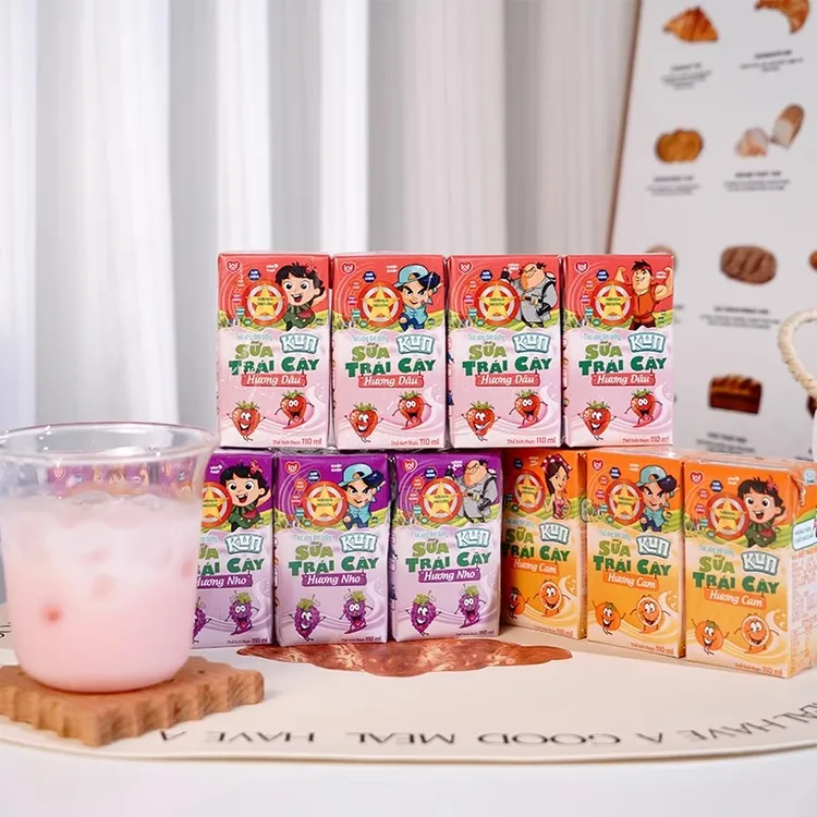 越南进口KUN牌复合蛋白饮料110mL果味风味饮品儿童早餐奶迷你