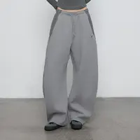 半圆热暖绒面料2025[运动秋冬加绒宽松休闲裤子女弯刀裤Q5118838