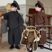 【在仓】kb9103| 秋冬儿童韩版 暖洋洋套装来啦！真的好舒服！！