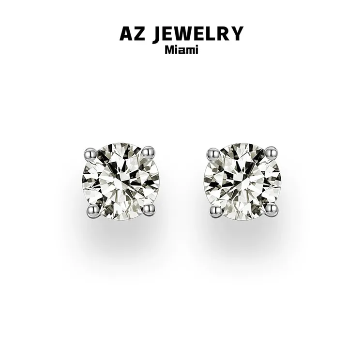 ANNA ZUCKERMAN 925银耳饰 品牌经典气质百搭一克拉耳钉