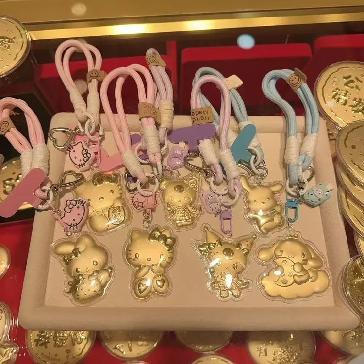 水贝新款【三丽鸥系列合集】卡通花束钥匙链伴手礼送女友