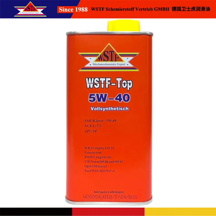 卫士虎WSTF-Top 5W-40德国进口全合成C3长效静音防烧车用机油1L