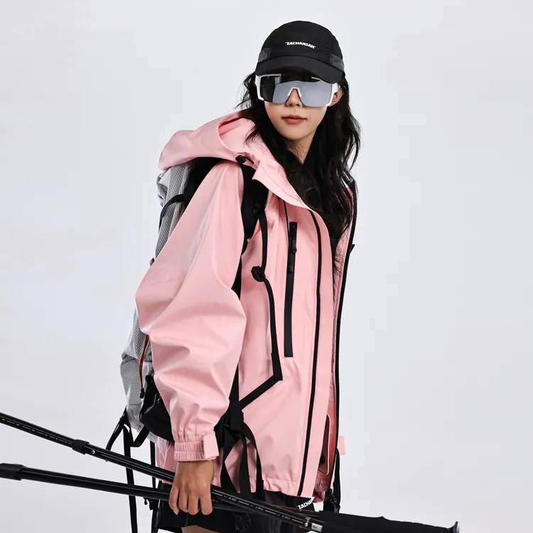 ZACHARIAH【Baby粉】抗寒保暖冲锋衣户外防风防水透湿专业登山服女