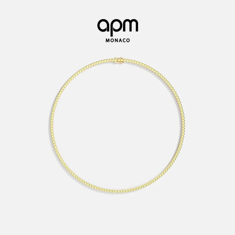 APM Monaco 项圈密镶简约项链女款项链轻奢送女友饰品高级感礼物