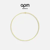 APM Monaco 项圈密镶简约项链女款项链轻奢送女友饰品高级感礼物