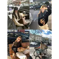 徐秋阳  牛角扣毛衣  秋季新款百搭时尚休闲显瘦显白毛衣4421