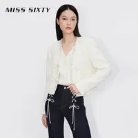 【贤哥专享】Miss Sixty×故宫宫廷文化呢料外套新中式盘扣短款