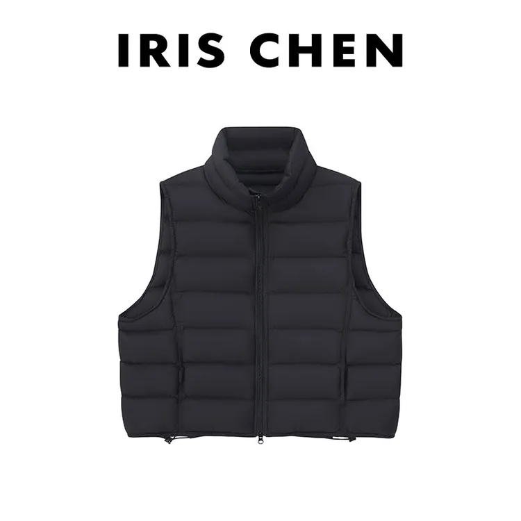 IRIS CHEN 雪绒 2025冬款“90白鸭绒”保暖百搭羽绒马甲25YRF993