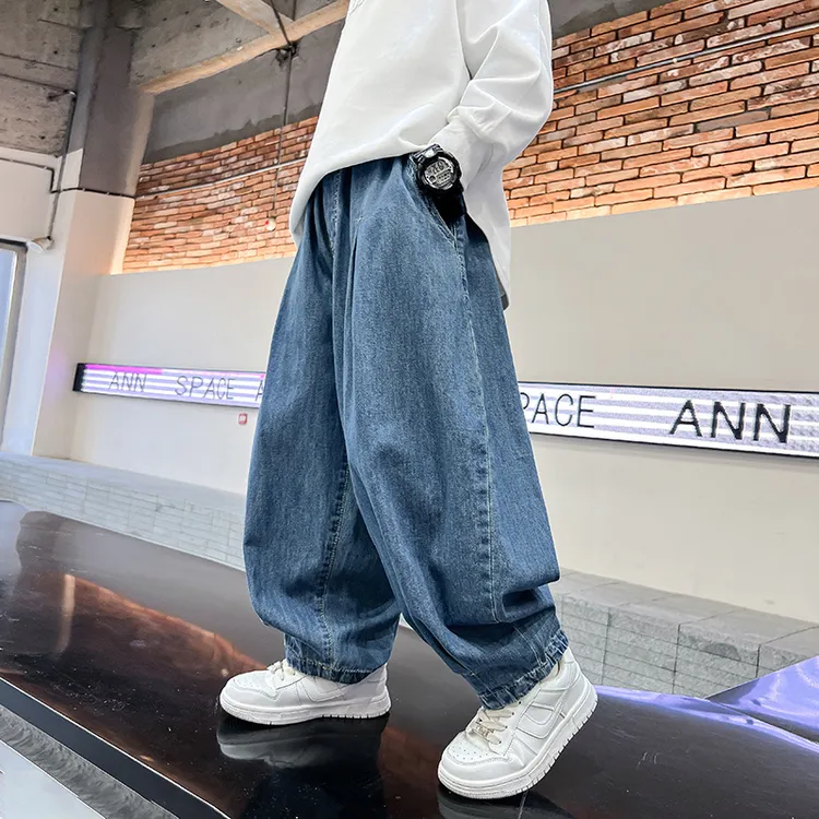 童装男童秋装裤子2025儿童中大童潮酷痞帅休闲裤男孩春秋牛仔裤