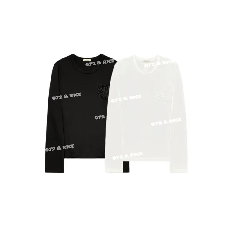 072 & RICE【花袋2.0】莱赛尔+棉 秋季休闲圆领长袖T恤 Z-32NB433