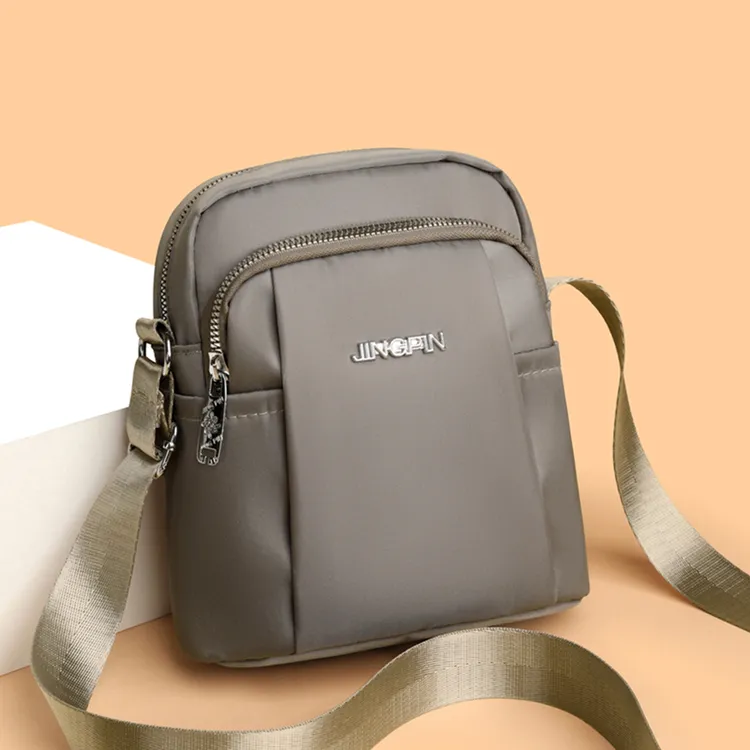 新款牛津防水手机零钱钥匙包女中老年布包时尚休闲韩版单肩斜挎包