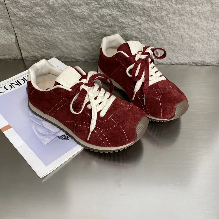 复古小众双鞋带秋季新款休闲板鞋时尚百搭轻便舒适平底德训鞋女鞋