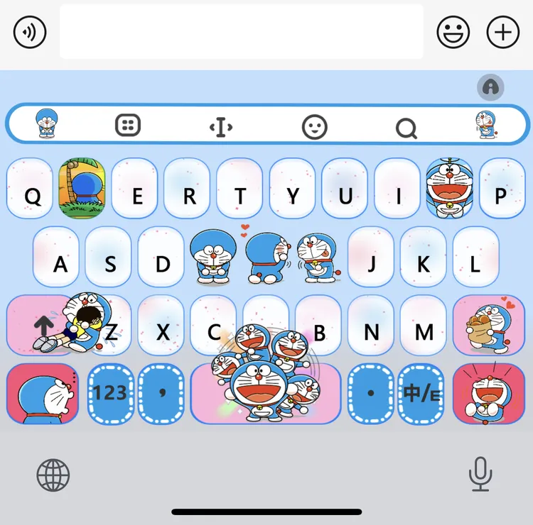 【哆啦A梦大熊】苹果安卓百度输入法皮肤可爱美化包/办公配件服务