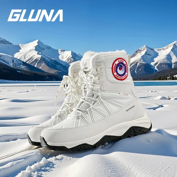 GLUNA哥鲁纳防水锁温雪地靴88968户外保暖抗寒蓄热里绒雪地靴防滑