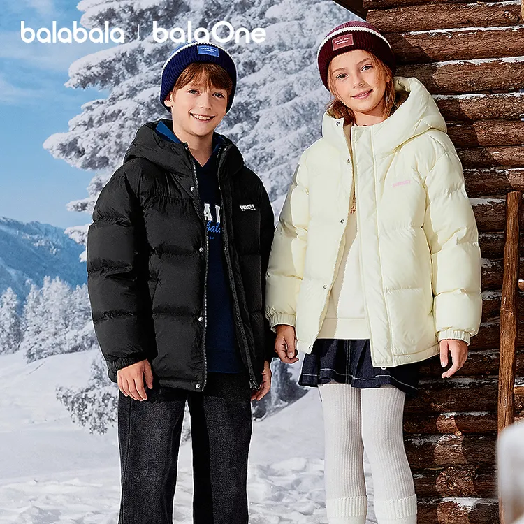 【balaOne】巴拉巴拉童装儿童羽绒服男女童冬外套上衣面包服