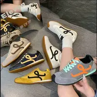 复古风~丑萌歪头百搭拼色休闲德训鞋S855