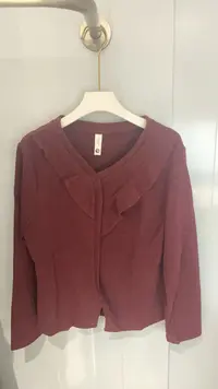 D160#荷叶长袖上衣女士