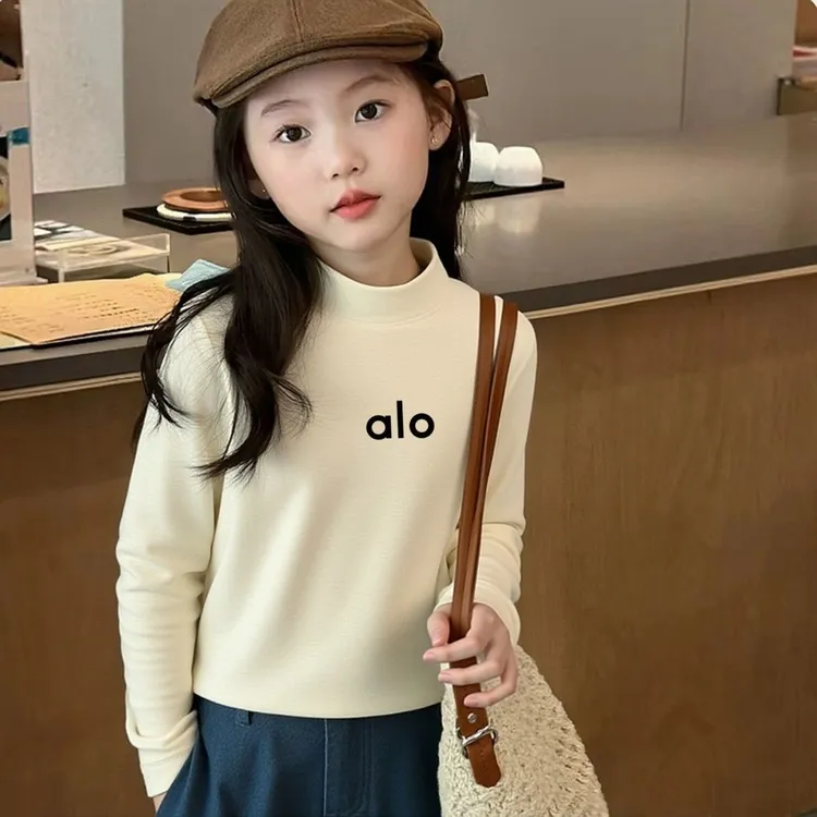 女童德绒打底衫秋冬2025新款儿童上衣内搭半高领外穿长袖t恤冬季