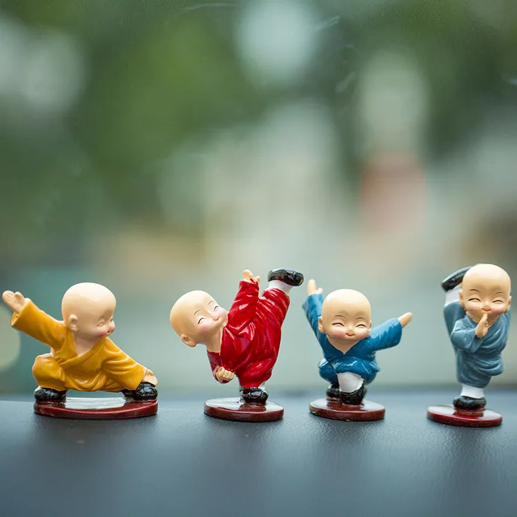 四款功夫和尚可爱摆件饰品少林功夫小子