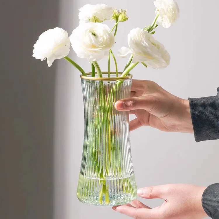 花瓶包赔轻奢透明插花水养鲜花富贵竹ins风插花客厅桌面装饰摆件