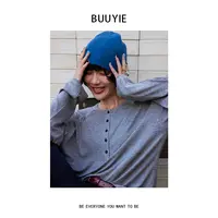 BUUYIE 25SS【谵语】 秋季新款小众设计感百搭复古纯色帽 250956